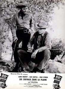 Lo que no se puede evitar: Six Black Horses, de traiciones y fatalidades. Audie Murphy y Dan Duryea recorren el último camino