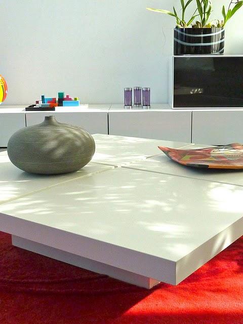 Ikea hack. La mesa de centro de Rocio: 7 mesas lack= 1 mesa de centro