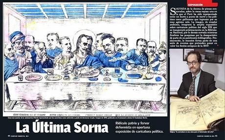 La última Sorna, exposición de caricatura política.en Caretas
