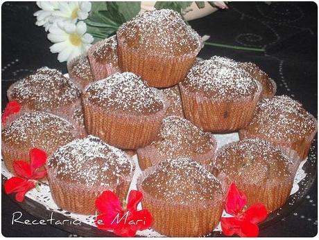 MAGDALENAS DE VINO TINTO Y CHOCOLATE