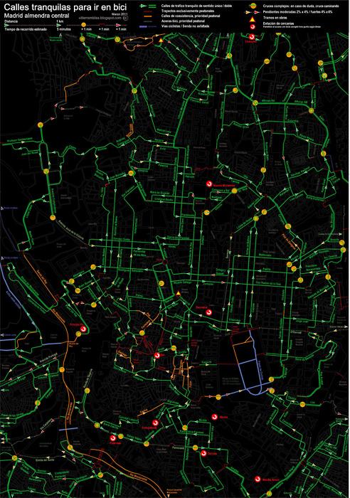 nomada:

Plano de calles tranquilas, En bici por Madrid.