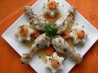 MUSLOS DE POLLO GUISADOS