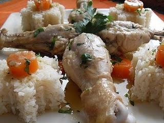 MUSLOS DE POLLO GUISADOS
