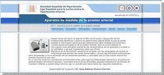 LA SEH-LELHA AMPLÍA SU WEB CON UN NUEVO ESPACIO SOBRE APARATOS DE MEDIDA DE LA PRESION ARTERIAL