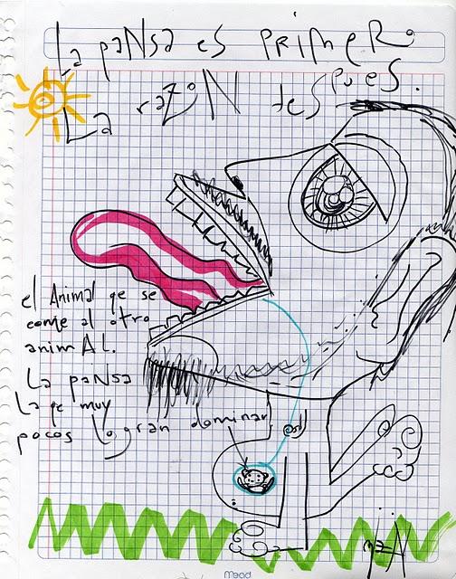 La panza es primero, la razón es después.