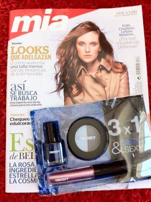 Blue touches: con el regalo de la revista Mia (1,70 €)!