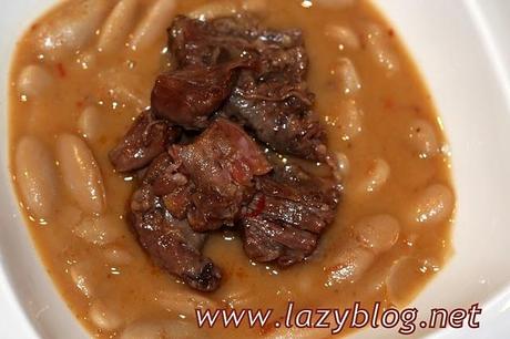 Receta de fabes con rabo, paso a paso