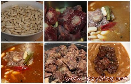 Receta de fabes con rabo, paso a paso