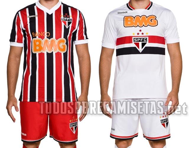 Nuevas camisetas Reebok del Sao Paulo, Cruzeiro e Inter de Porto Alegre; temporada 2011-2012