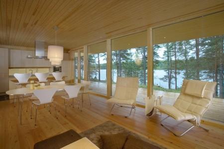 villa de lujo de madera finlandia estilo escandinavo diseño nórdico diseño finlandés diseño escandinavo diseño de interiores decoración nórdica decoración escandinava decoración de interiores casas prefabricadas casas modernas casas de madera casas de diseño 