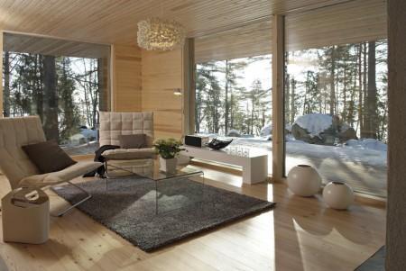 villa de lujo de madera finlandia estilo escandinavo diseño nórdico diseño finlandés diseño escandinavo diseño de interiores decoración nórdica decoración escandinava decoración de interiores casas prefabricadas casas modernas casas de madera casas de diseño 