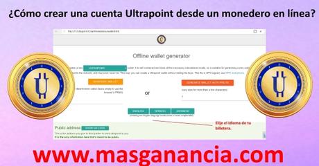 crear cuenta Ultrapoint en línea