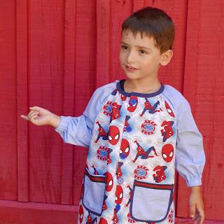 Batas escolares || Patrones de Costura bata raglán niño