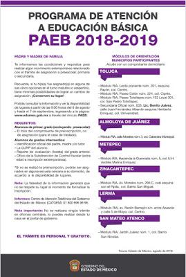 OFRECE PAEB ALTERNATIVAS A LOS PADRES Y MADRES DE FAMILIA PARA ELEGIR CAMBIOS DE ESCUELA, DE ACUERDO CON LA DISPONIBILIDAD DE LUGARES.