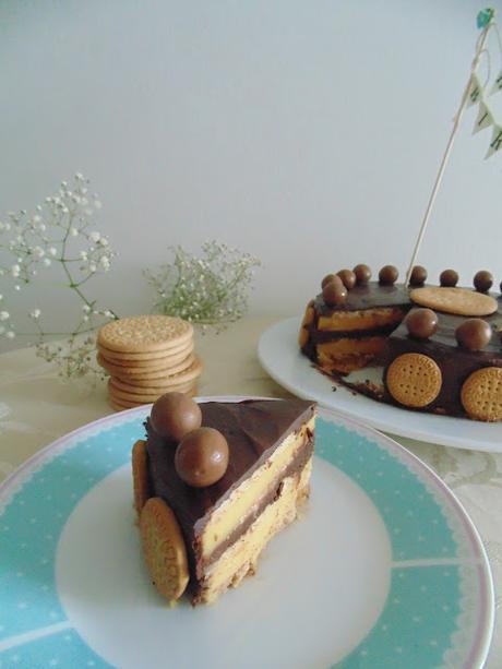 Tarta de galletas para cumpleaños