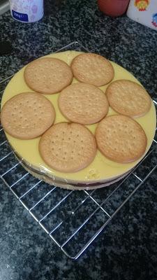 Tarta de galletas para cumpleaños