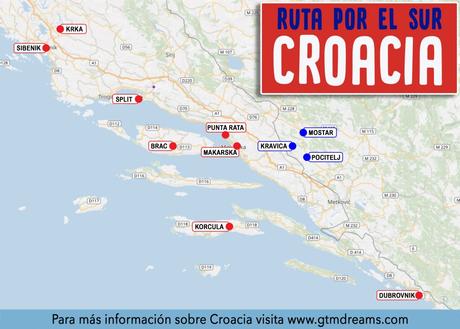 Itinerario de viaje a Croacia en una semana