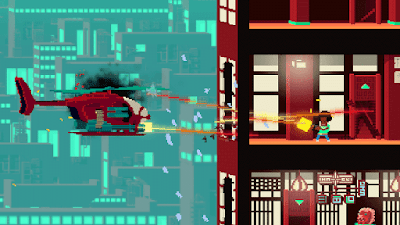 La locura pixelada de Not a Hero llega a Switch