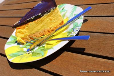 Tarta helada de vainilla sin horno y sin lactosa Tarta helada de vainilla sin horno y sin lactosa