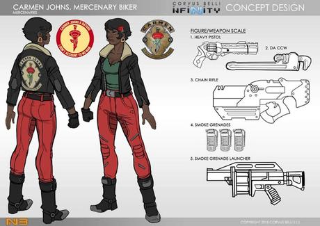 Carmen Johns, Motorista Mercenaria para Infinity