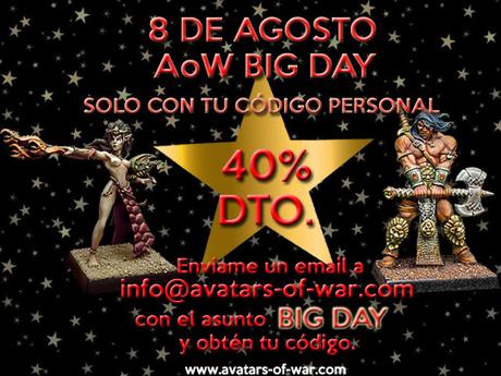 Big Day de Avatars of War: 8 de agosto Locura Total! (40% dto en todo)