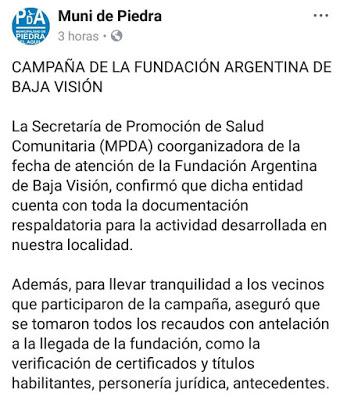 Es legal  la Fundación Argentina Baja Visión