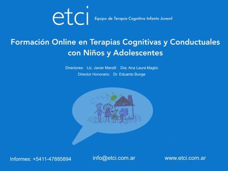 Formación online en Terapias cognitiva y conductual  con niños  y adolescentes