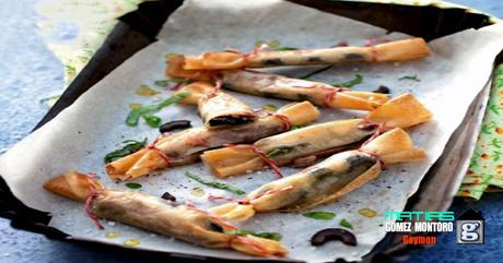 Caramelos de Sardinas con Aceitunas