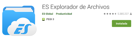 ES Explorador de Archivos, probablemente la mejor #App para acceder a los archivos de tu smartphone de manera sencilla como en tu PC