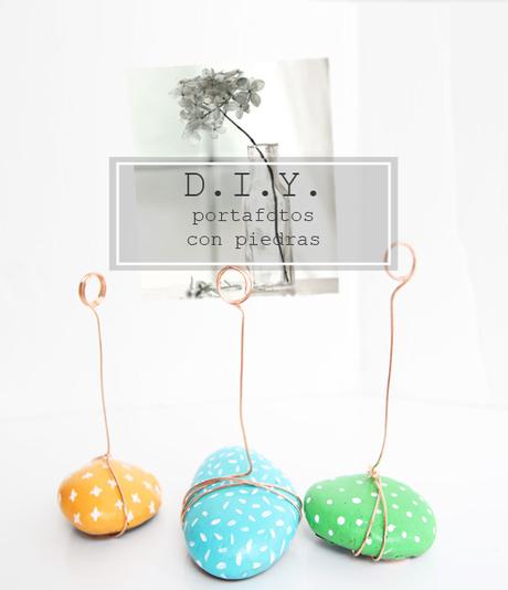 Tutorial DIY: portafotos con piedras pintadas Tutorial DIY: portafotos con piedras pintadas