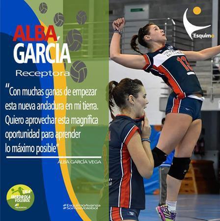 La sevillana Alba García nueva incorporación del Cajasol Juvasa Voley 2018 .