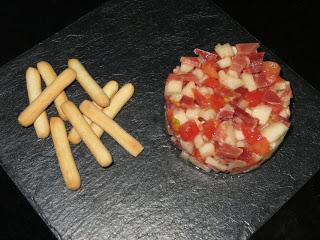 TÁRTAR DE JAMÓN CON MELÓN