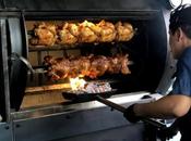 pollo asado brasas carbón Asador Limbo, ambiente canalla industrial hostel Bastardo