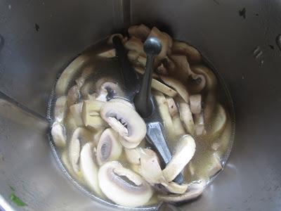 escaldar Champiñones encurtidos Thermomix