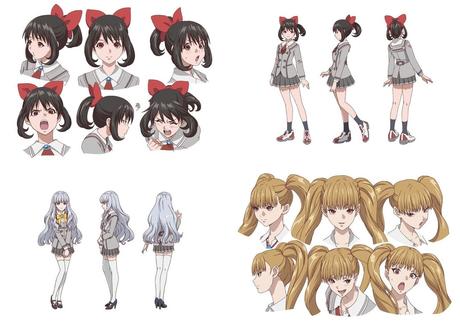 Primera imagen y diseño de personajes para el anime Akanesasu Shoujo