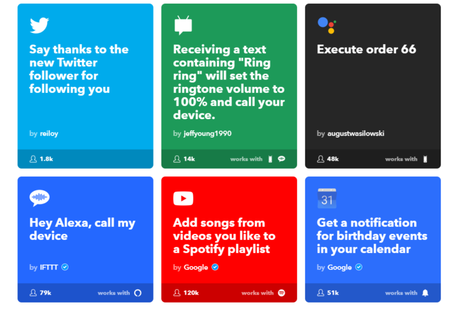 3 herramientas para automatizar tus redes sociales en verano Algunos ejemplos de Applets de IFTTT