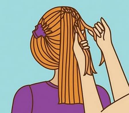 Cómo hacer la trenza corazón