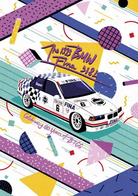 BMW lanza una colección de pósters vintage para celebrar el 60 aniversario del BTCC