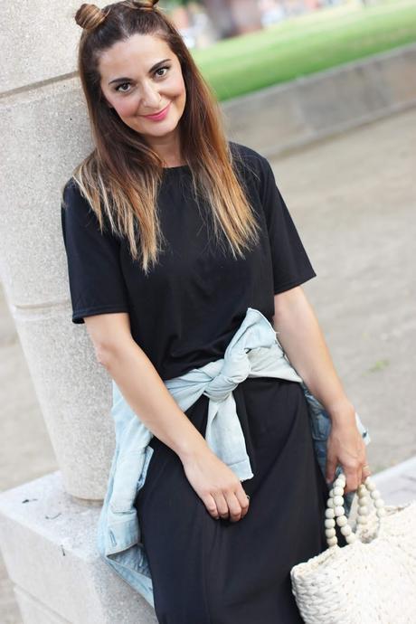 Vestido básico negro