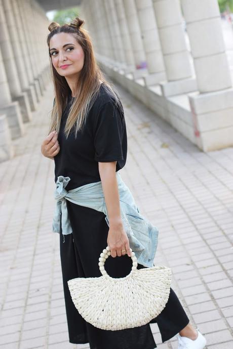 Vestido básico negro