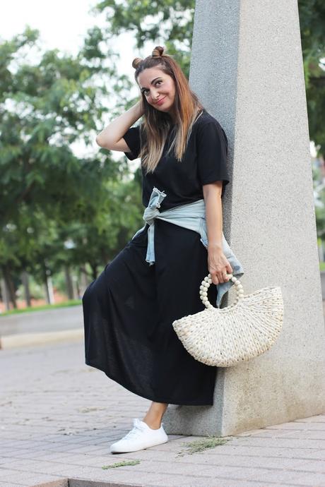 Vestido básico negro