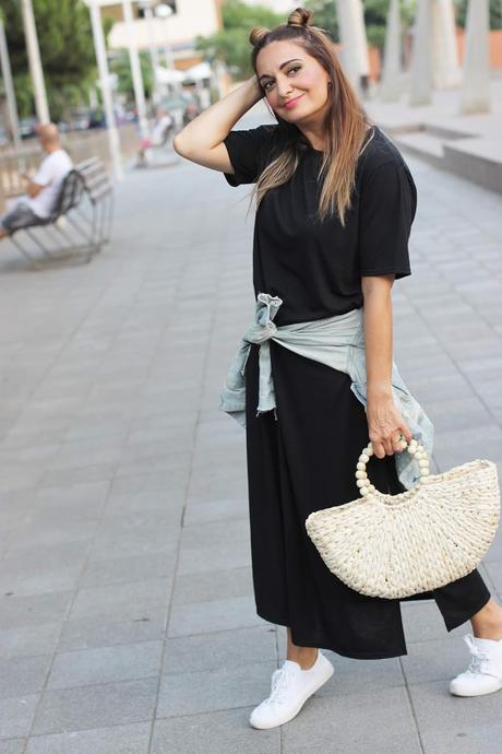 Vestido básico negro