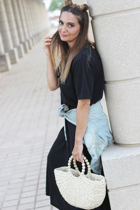 Vestido básico negro