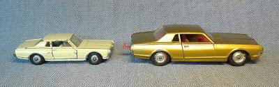 Dos Mercury Cougar, dos tamaños