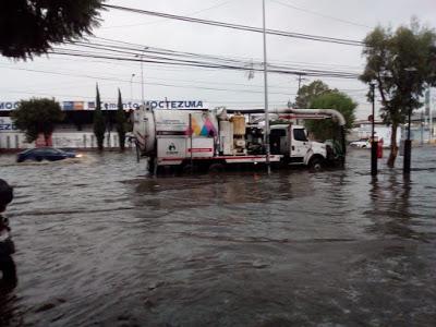 ATIENDE LA CAEM ENCHARCAMIENTOS E INUNDACIONES ORIGINADOS POR LA ONDA TROPICAL NO. 27*