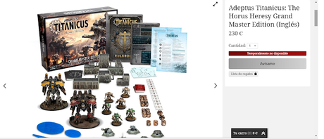 Videounboxes de Adeptus Titanicus y del Titán clase Warlord