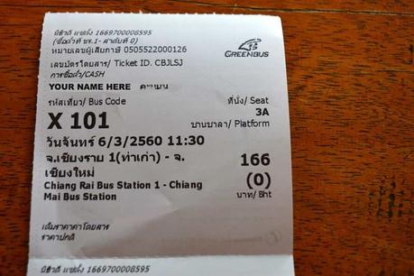 Cómo ir de Chiang Mai a Chiang Rai - Billete de autobús