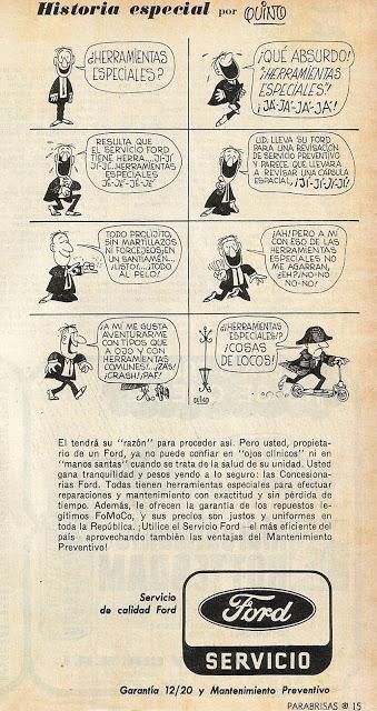 Quino y las historietas para Ford