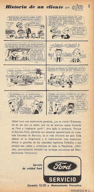 Quino y las historietas para Ford