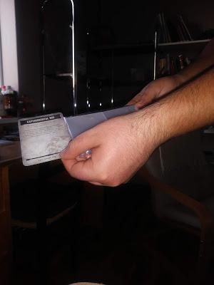 Foto-unbox de las cartas de banda de Van Saar y Orlock (Necromunda)